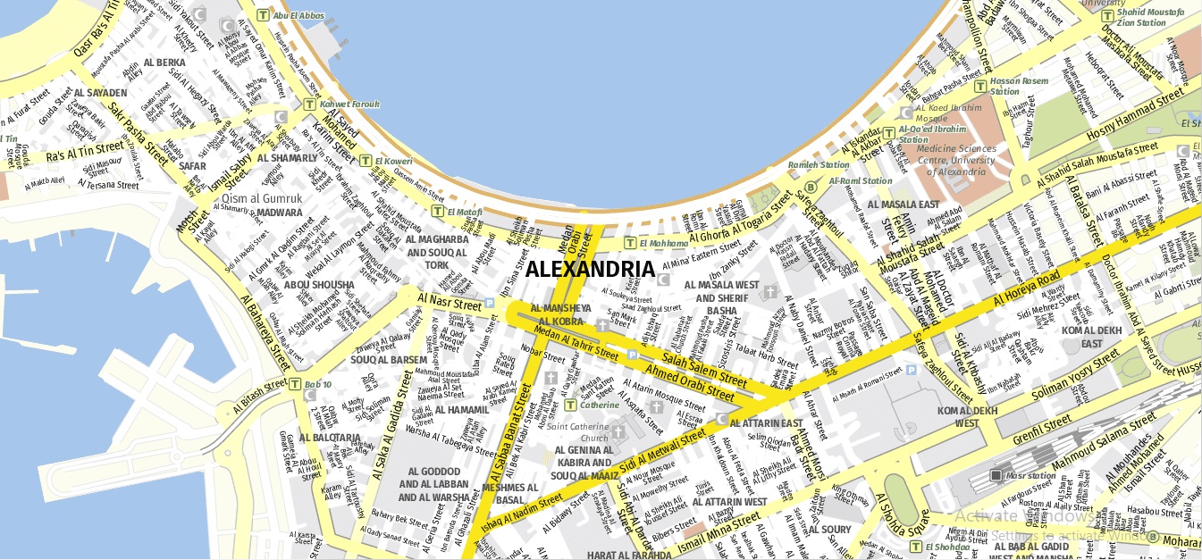 Alexandria Egypt Map
