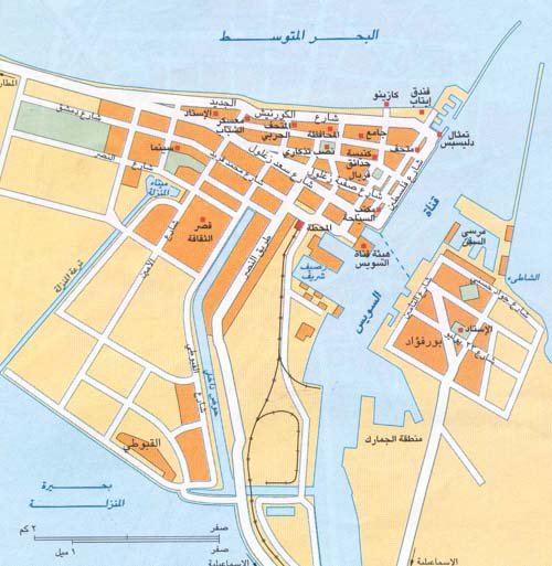 Port Said Map Port Said Map