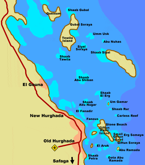 hurghada map hurghada map