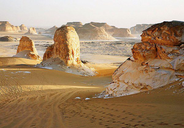 In and around Bahariya Oasis Egypt Western Desert 