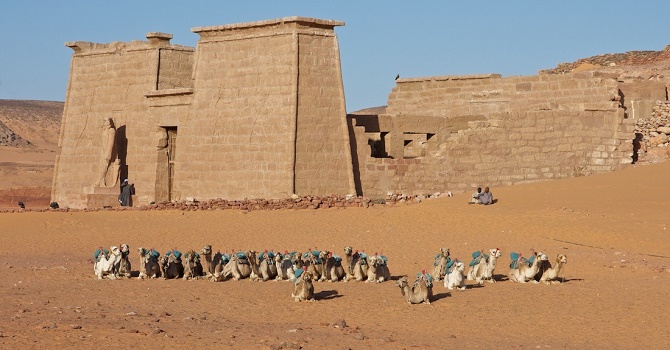Temples of Wadi es-Sebua Lake Nasser Aswan Egypt